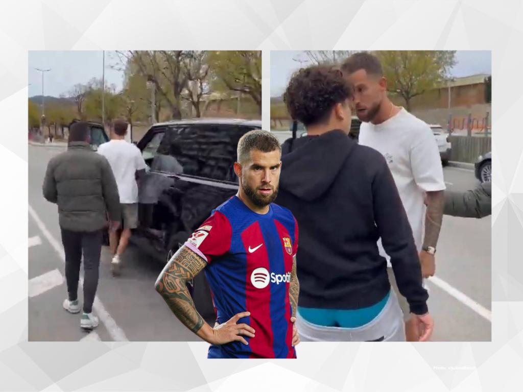 inigo martinez barca confront fan
