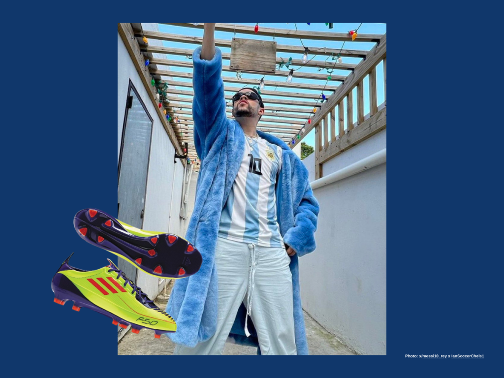 bad bunny messi adidas f50 boot