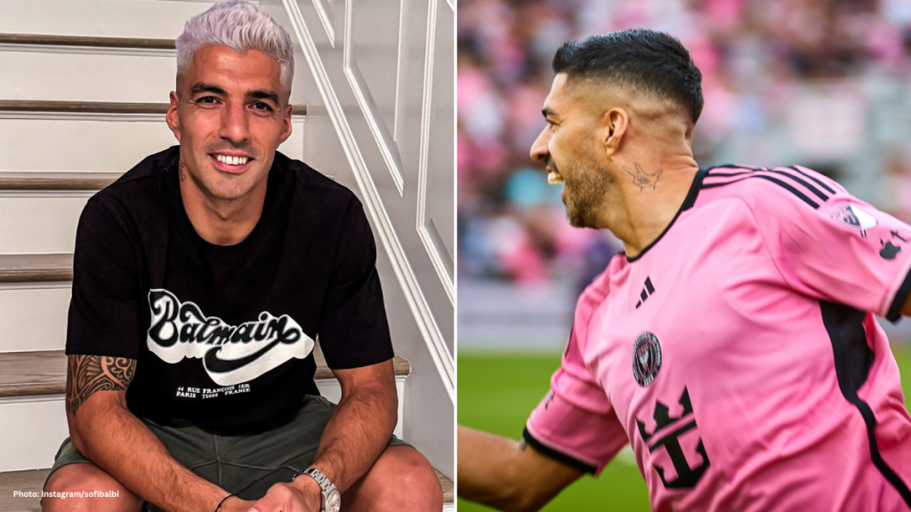 luis suarez blonde haircut