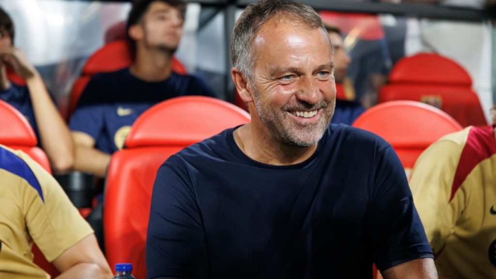 hansi flick coach of october barcelona