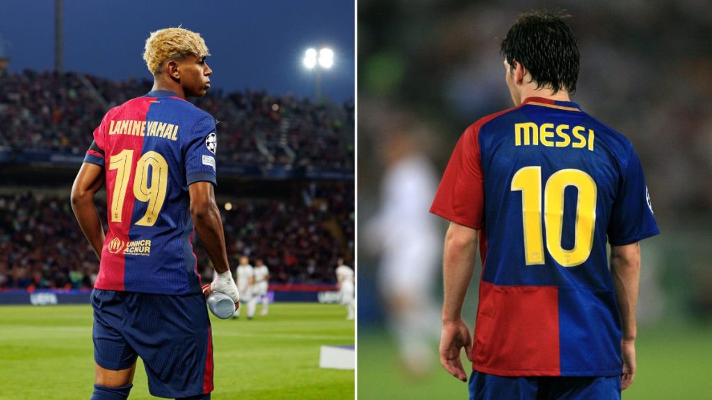 messi yamal at 120 games