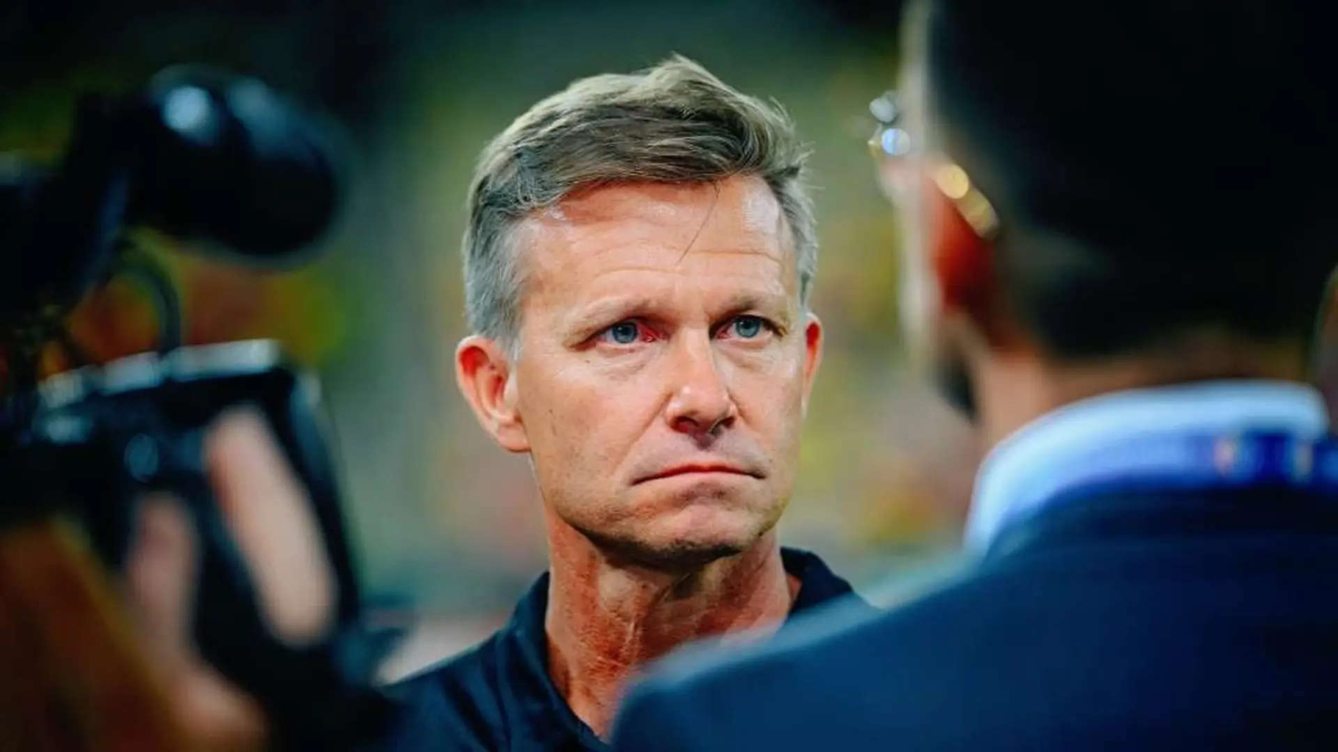 Jesse Marsch speaks during Canada’s World Cup run before the South Africa knockout match