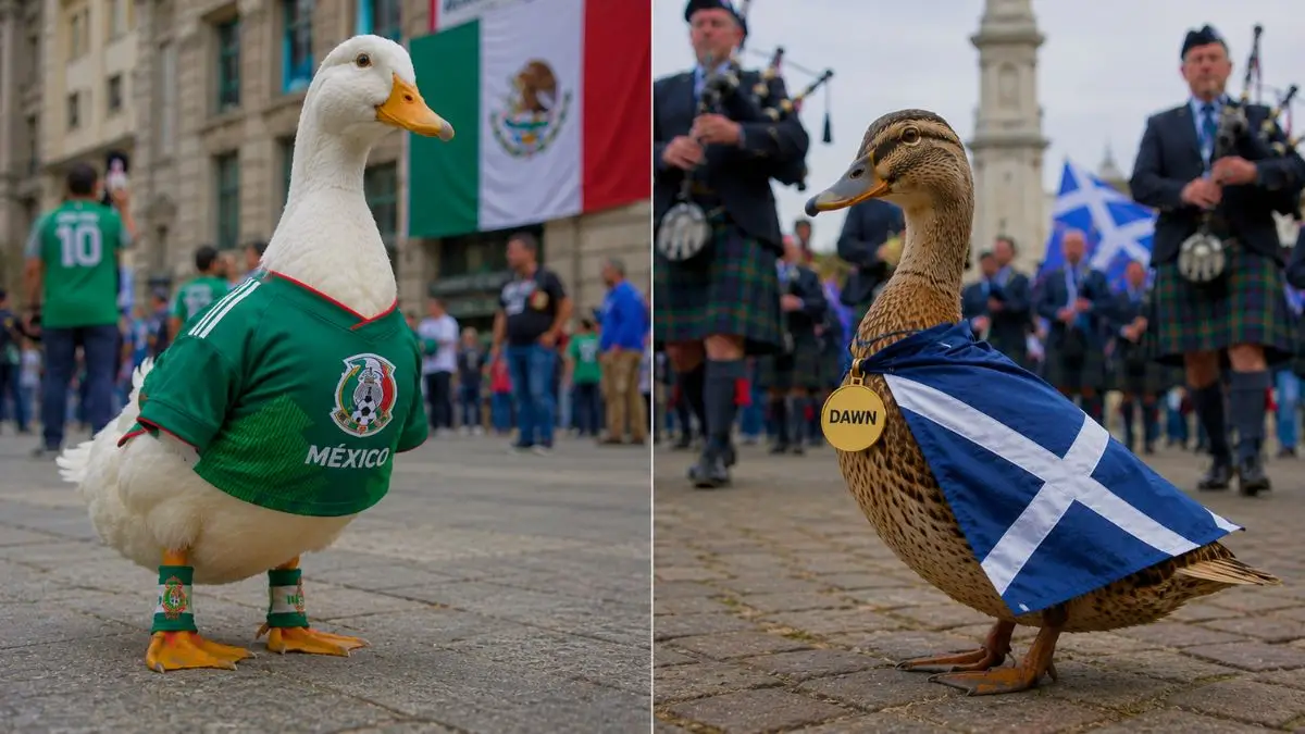 Mexico and Scotland now have unofficial World Cup duck mascots world cup ducks