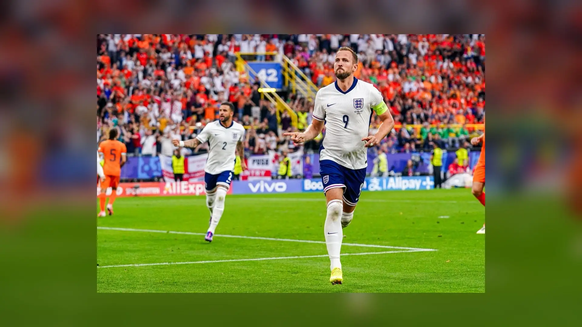 Harry Kane prepares to take a penalty for England at the European Championship