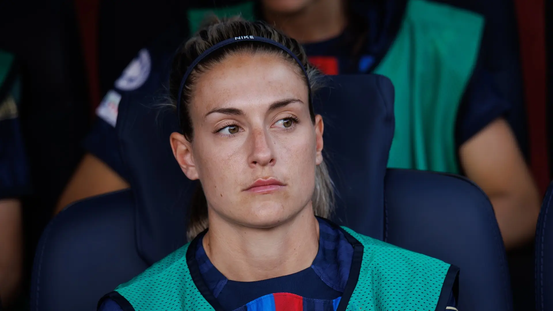 Alexia Putellas with Barcelona during a match