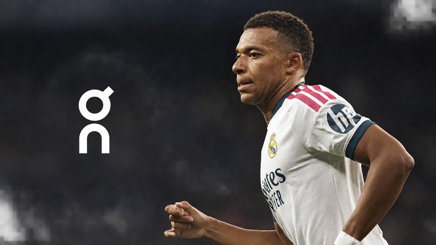 Kylian Mbappé leaves Nike for On, pictured in a Real Madrid kit beside the On logo