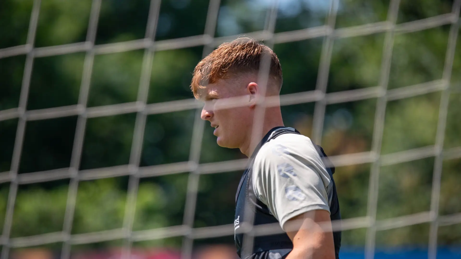 Telstar goalkeeper Ronald Koeman Jr. during training